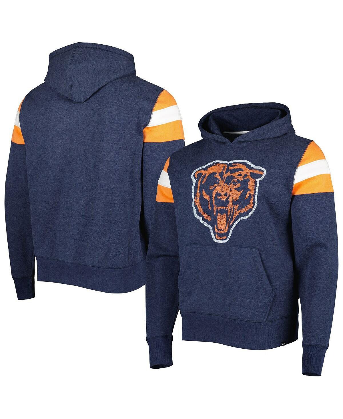 

Мужская темно-синяя толстовка с капюшоном chicago bears legacy premier nico '47 Brand, синий