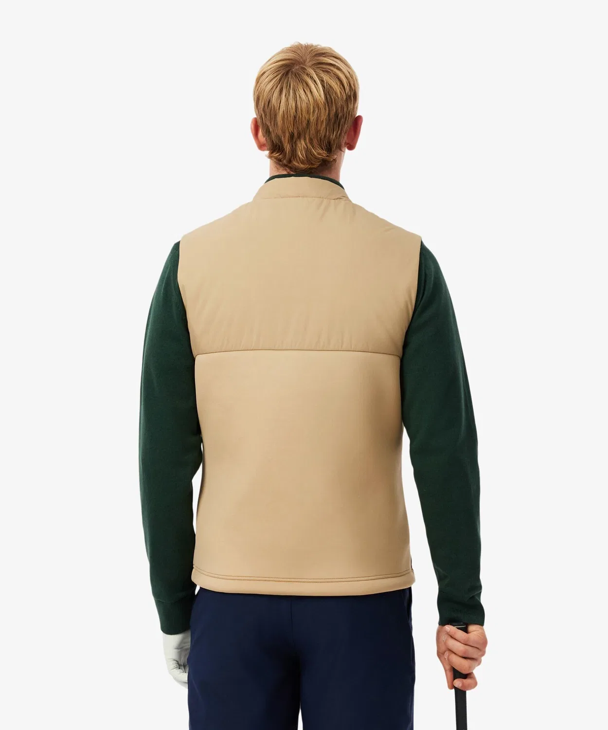 Мужской стеганый утепленный жилет без рукавов LACOSTE, Navy — фото 3