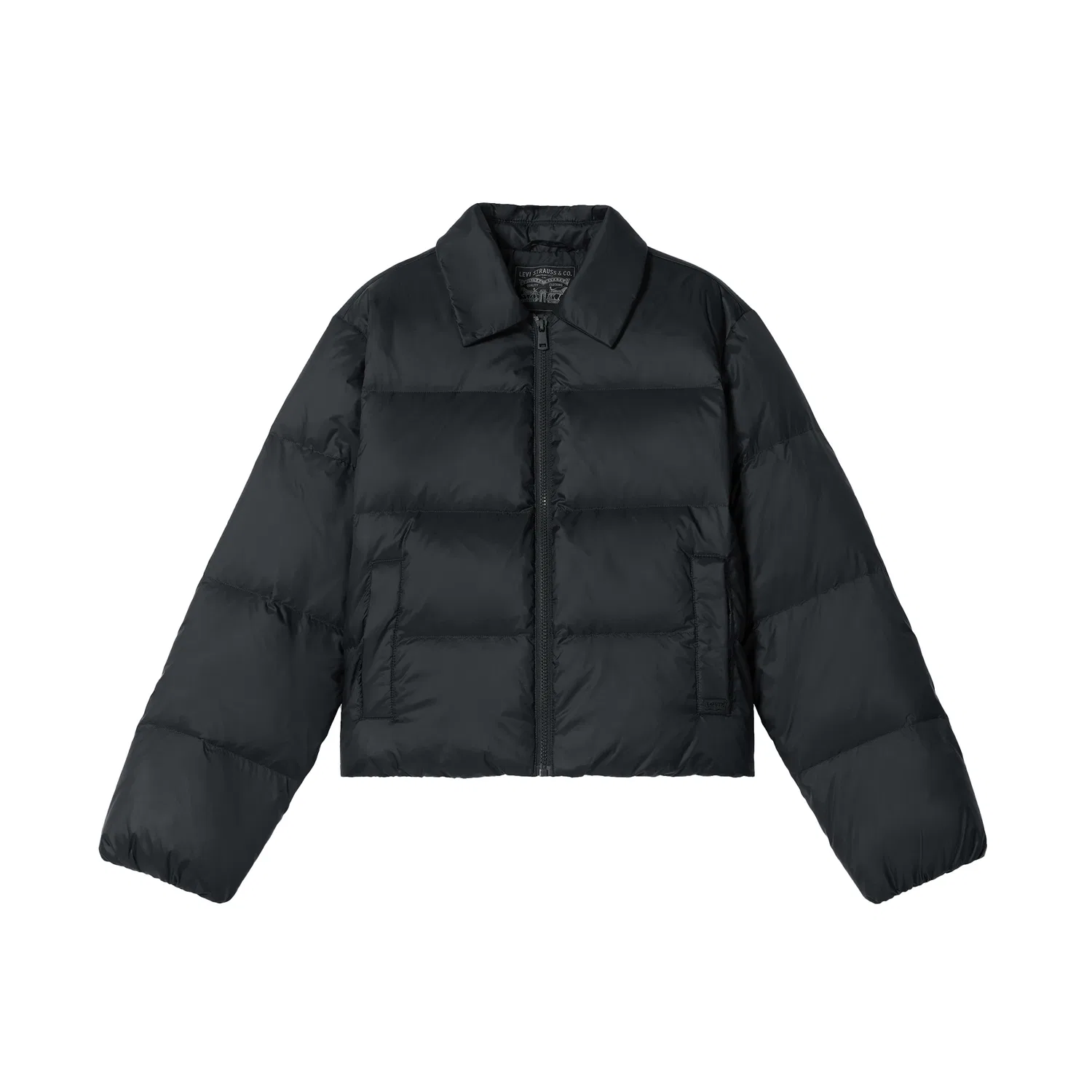 Женский пуховик с воротником Levi's, Black
