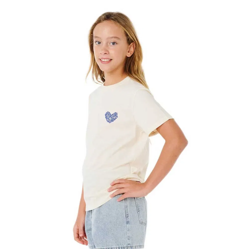 Футболка с коротким рукавом Network Heart Rip Curl, бежевый