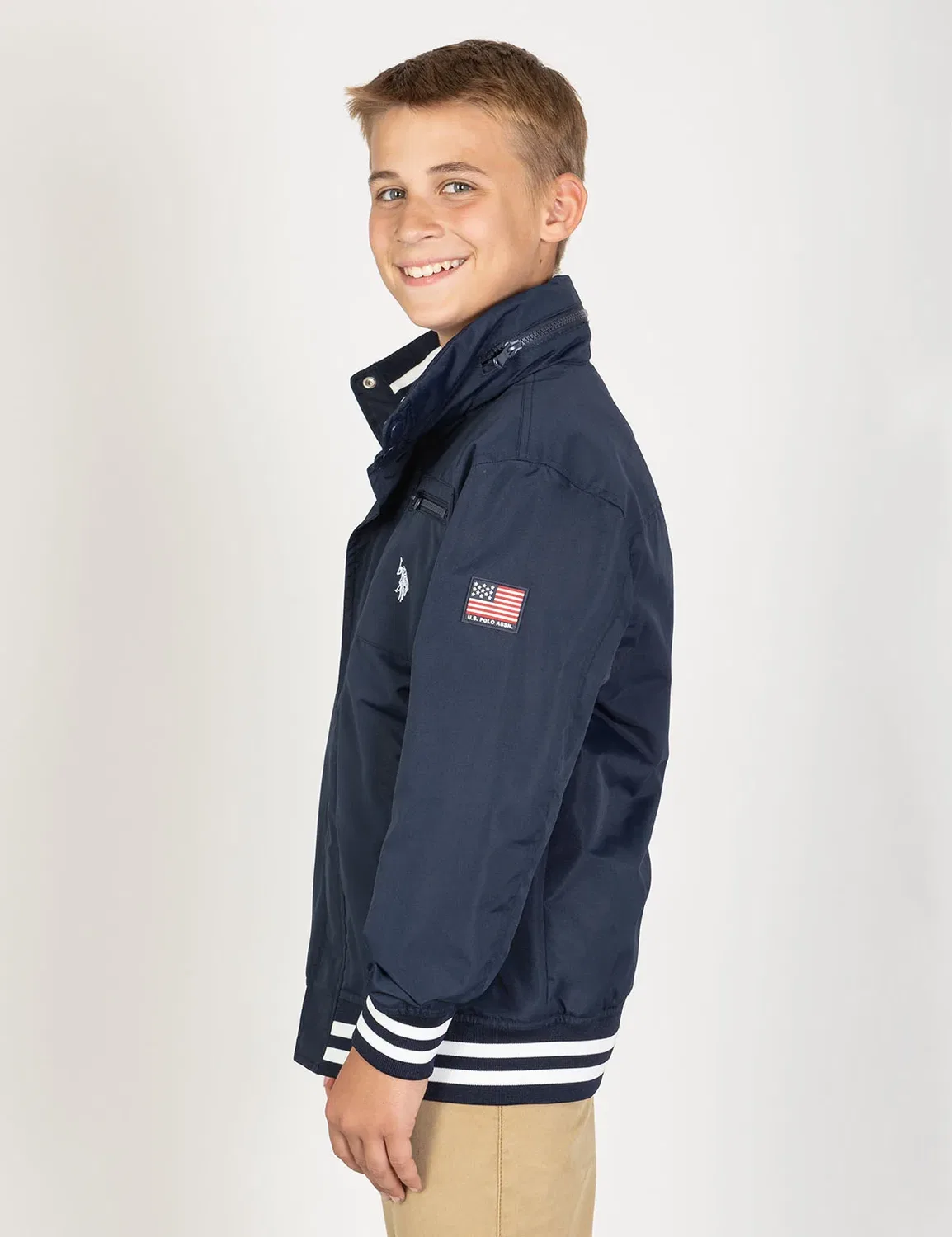 Детская яхтенная куртка U.S. Polo Assn, Classic Navy — фото 2