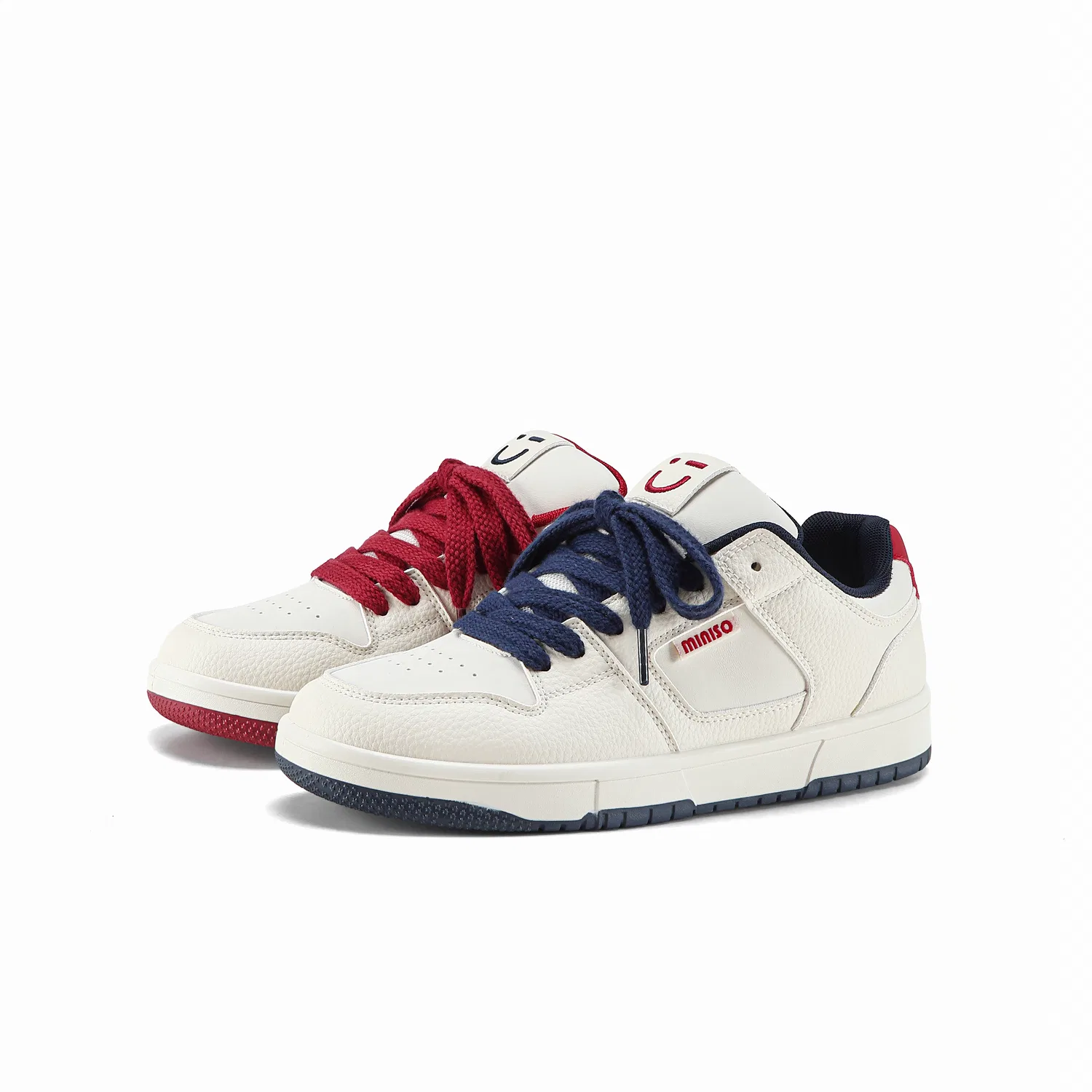Детские кроссовки для скейтбординга MINISO, Red Blue Mismatched — фото 3