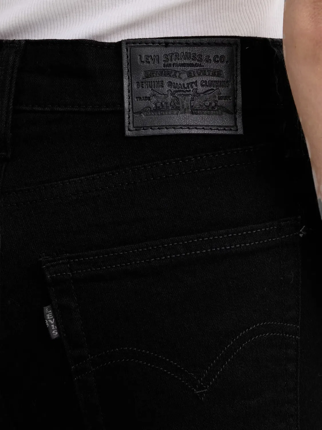 Джинсы скинни 721 черные Levi's, черный — фото 2
