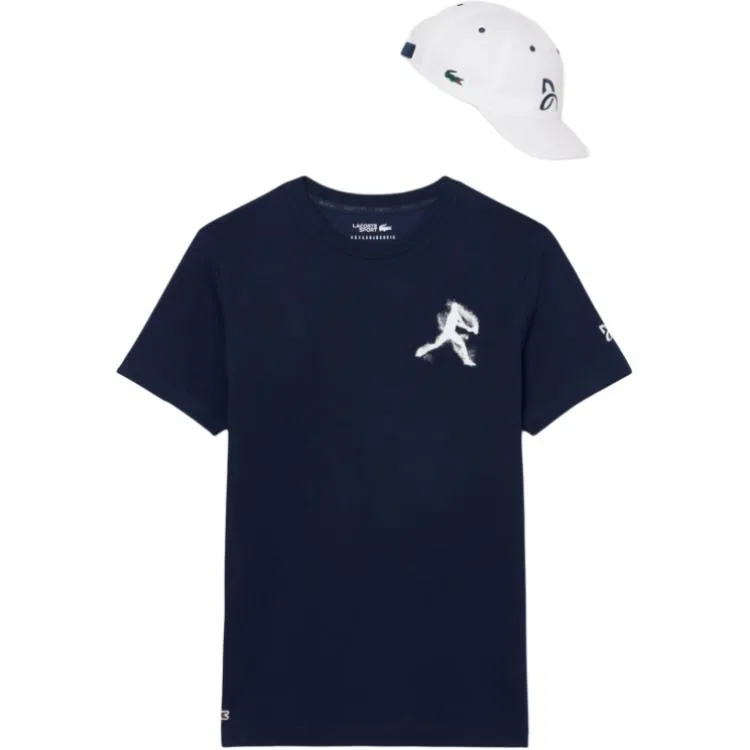 Мужская футболка Lacoste x Novak Djokovic, LACOSTE, 525