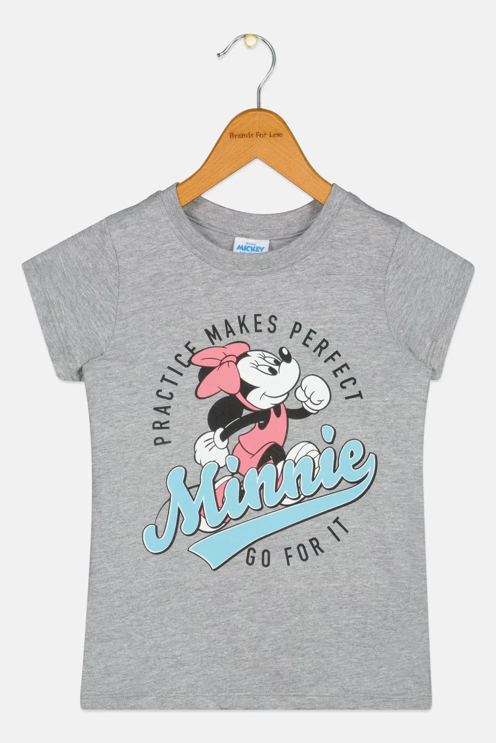 Футболка с принтом Mickey and Friends Disney, серая — фото 2