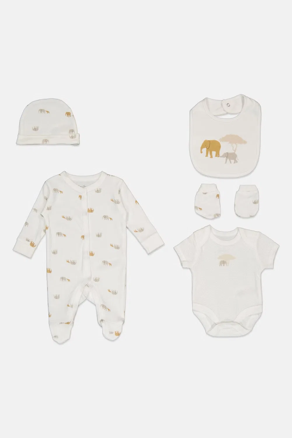 Комплект детский с принтом из 5 предметов Rock-A-Bye Baby Boutique, разноцветный — фото 4