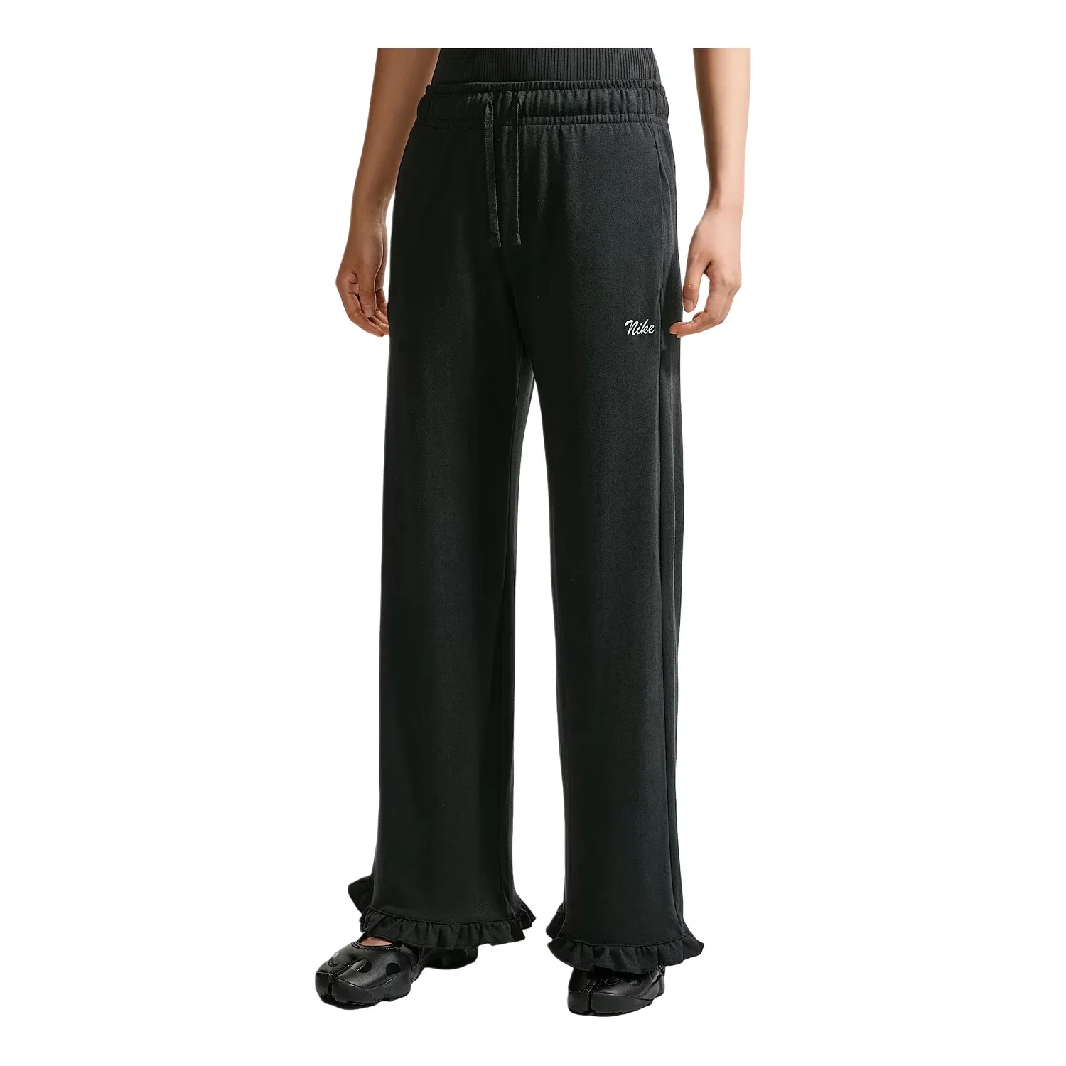Женские брюки Sportswear Mid-Rise Pants 'Black' Nike, черный
