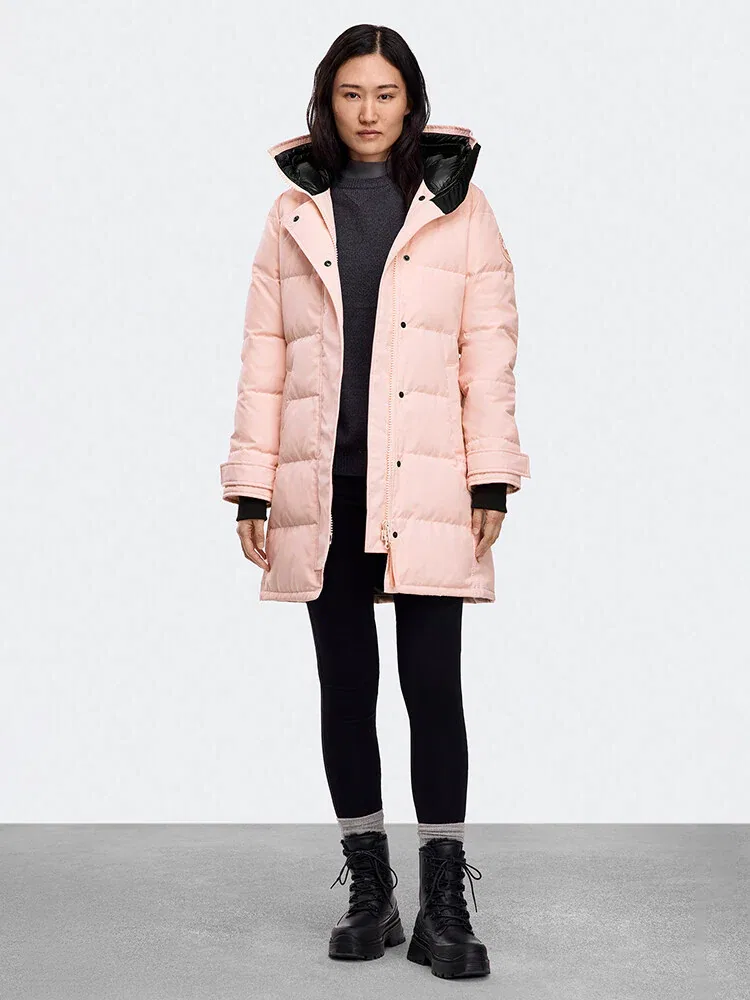 Пуховик женский Shelburne Parka CANADA GOOSE, Melange Pink — фото 2