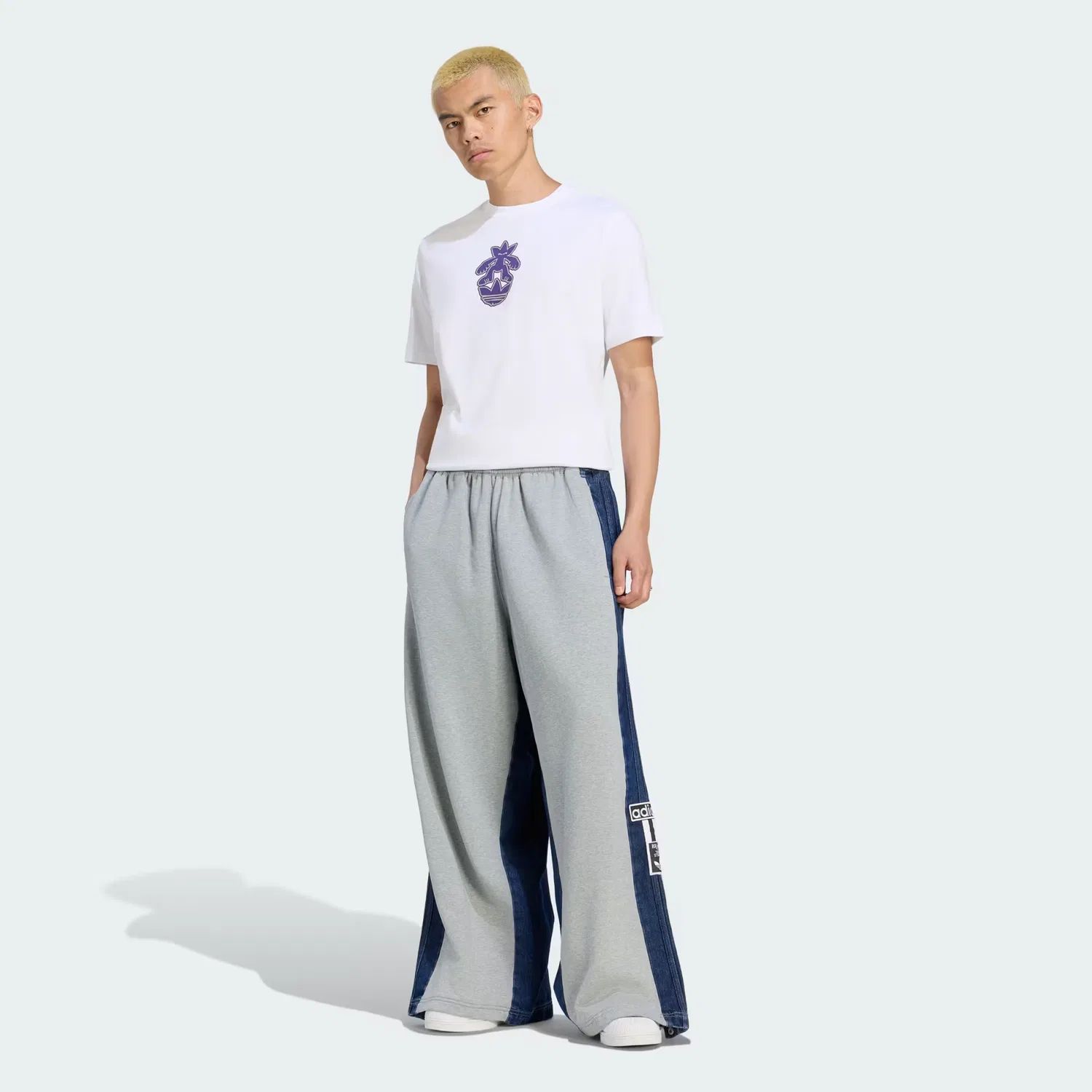 Мужские брюки свободного кроя Adibreak Pant Adidas Originals, серый меланж — фото 3
