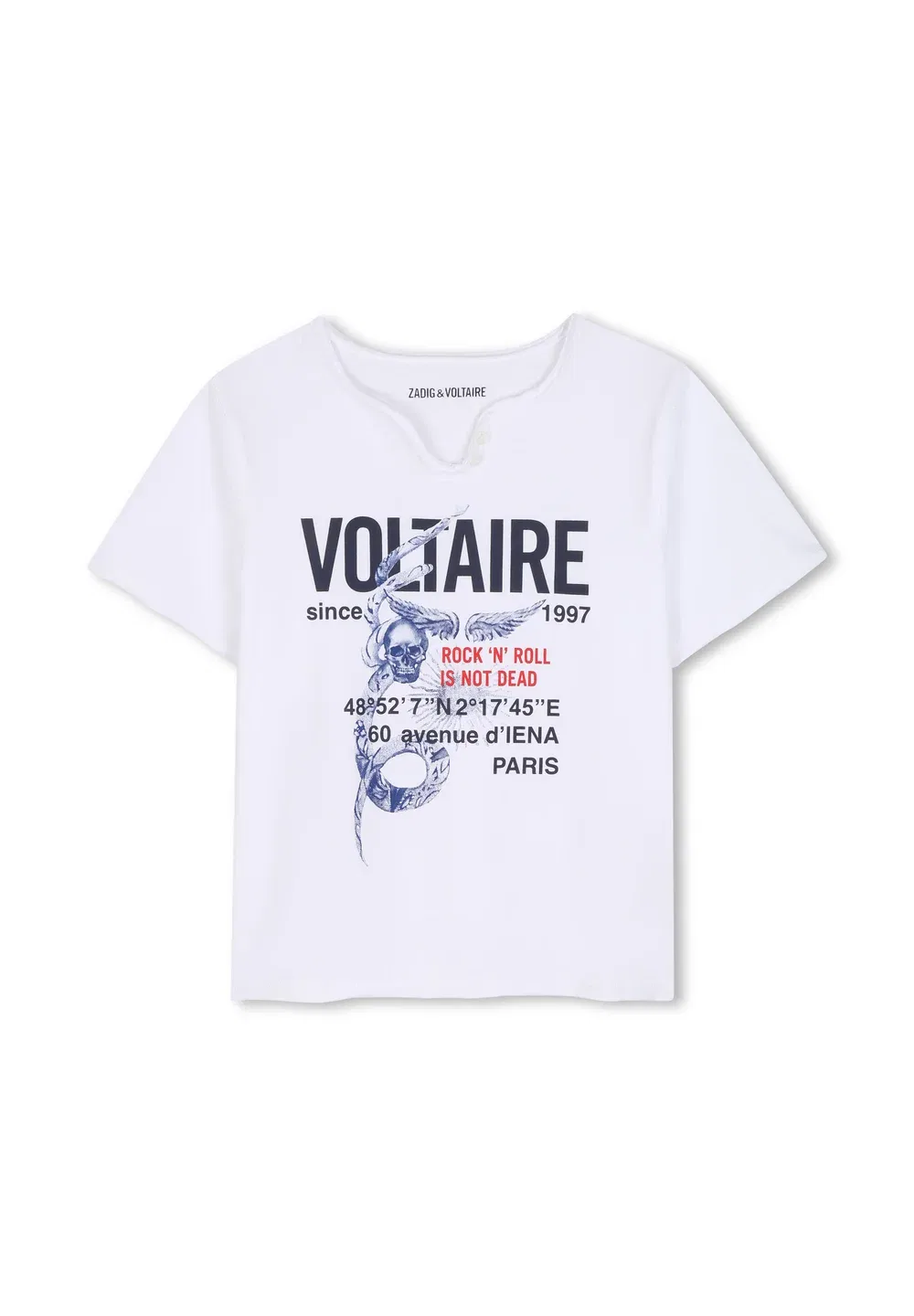 Футболка унисекс - футболка с принтом Zadig & Voltaire, White — фото 2