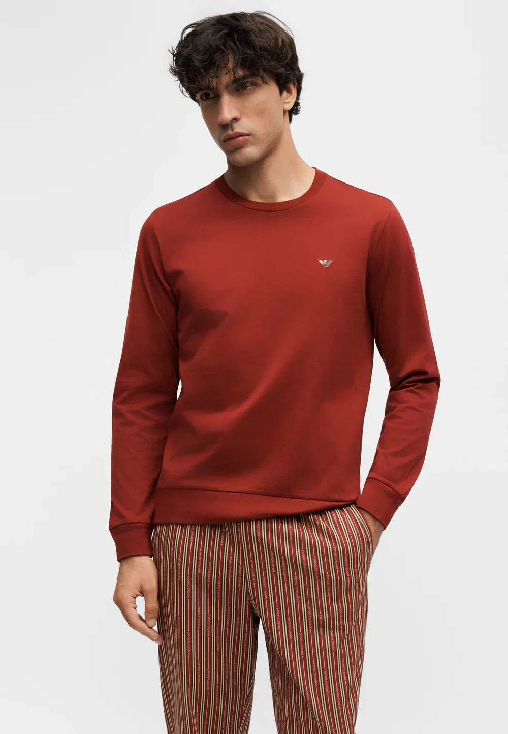 Пижама с манжетами Emporio Armani, Red — фото 4