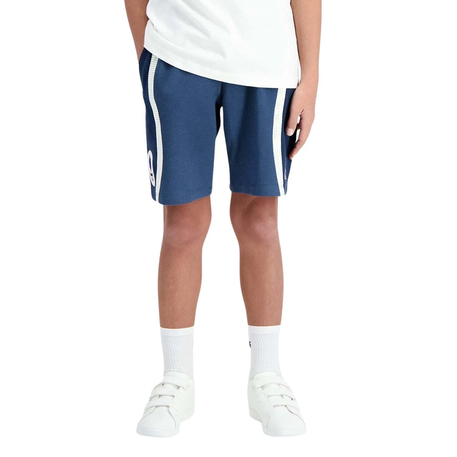 Детские шорты с принтом Efro 24 N° 1 Le Coq Sportif, Blau Navyblau Dunkelblau