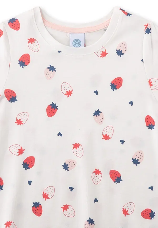 Комплект пижамы из хлопка и полиэстера Erdbeere set Sanetta бежевый — фото 3