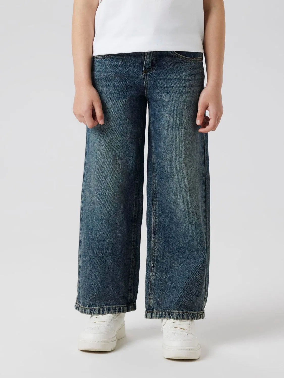 Широкие брюки, Wide Leg Jeans Name It, Vintage Blue