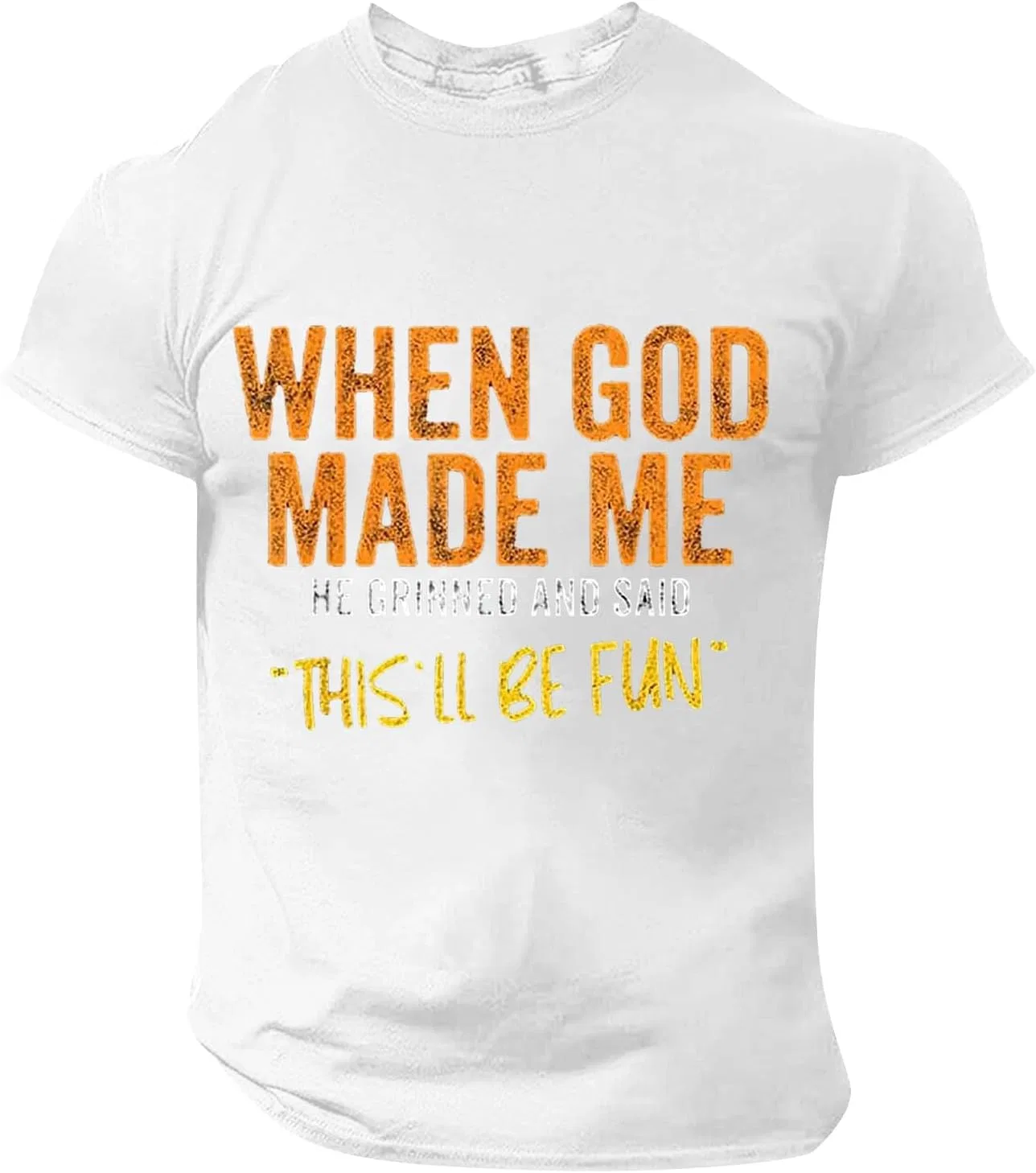 Футболка с принтом Religious Quote, White
