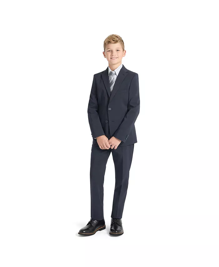 

Костюм для мальчиков Big Boys Slim Fit 2 Piece Stretch Kenneth Cole Reaction, синий