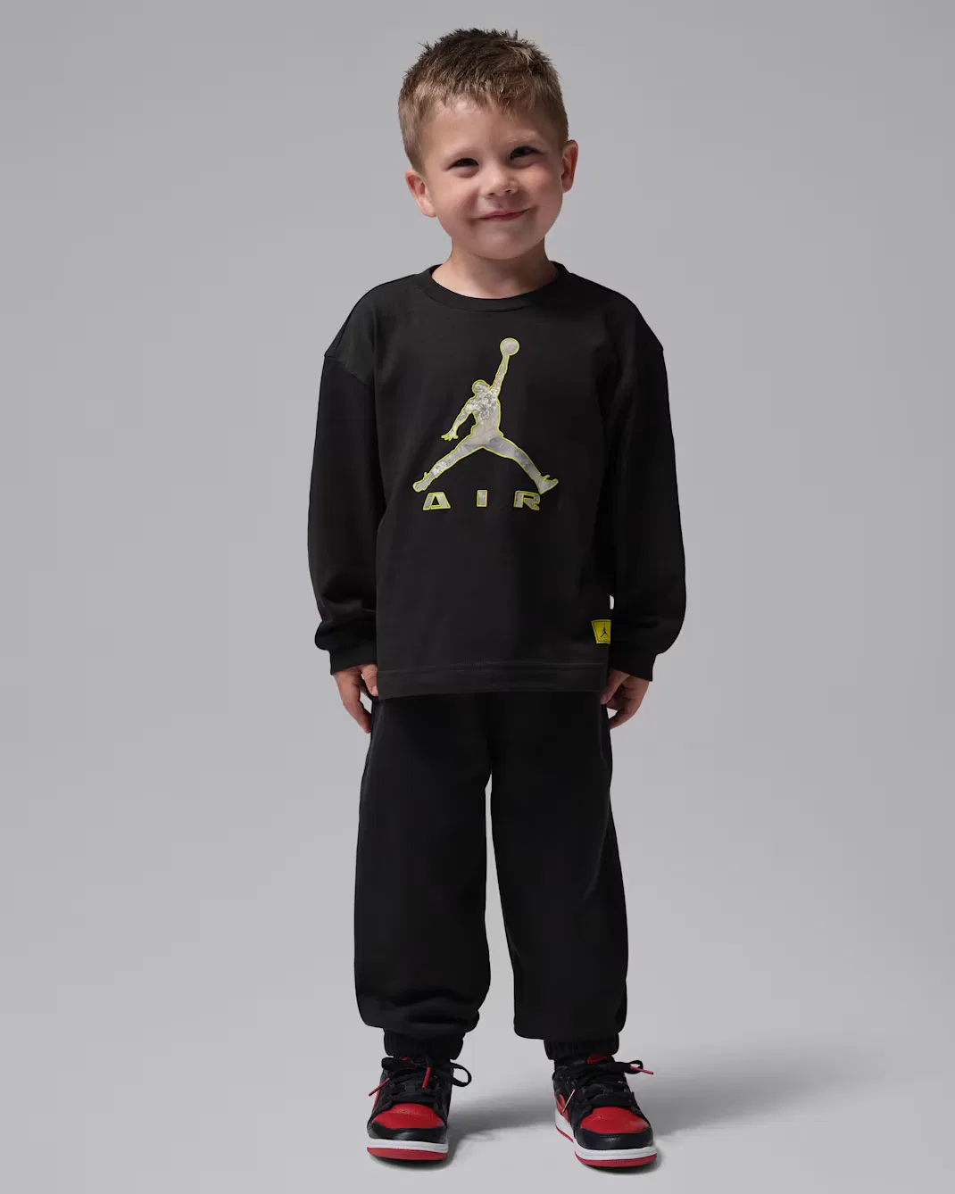 Детский комплект из двух предметов: футболка с длинными рукавами Brooklyn Realtree Jordan, Black