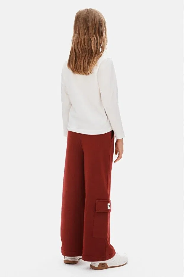 Детский спортивный комплект для девочек с капюшоном Nk Kids, Burgundy — фото 4