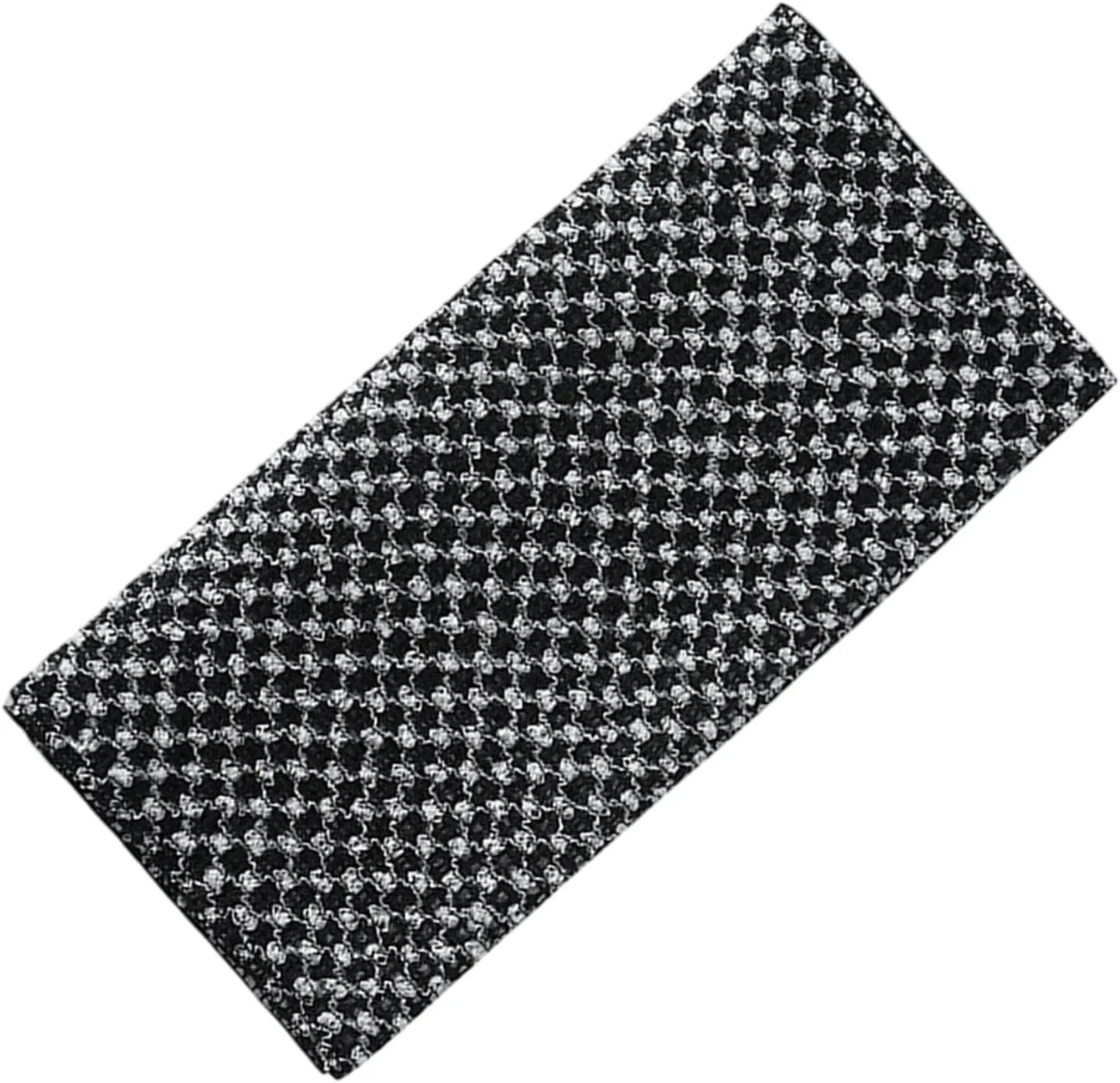Скраб-полотенце для тела, Cotton and Polyester, 21x100 см, Black Grid Generic