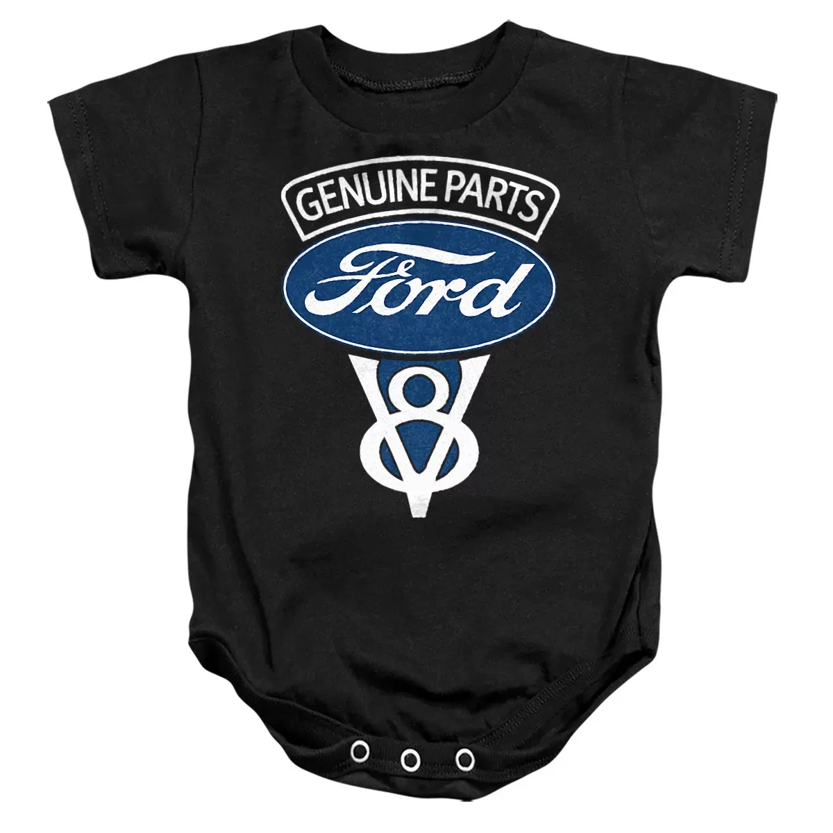 Детское боди для девочек с коротким рукавом Ford V8 Genuine Parts, Black