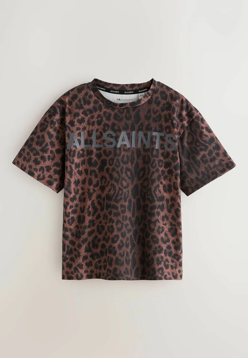 Футболки с блочным логотипом, комплект из 3 штук - футболка с принтом Smallsaints, Leopard — фото 3