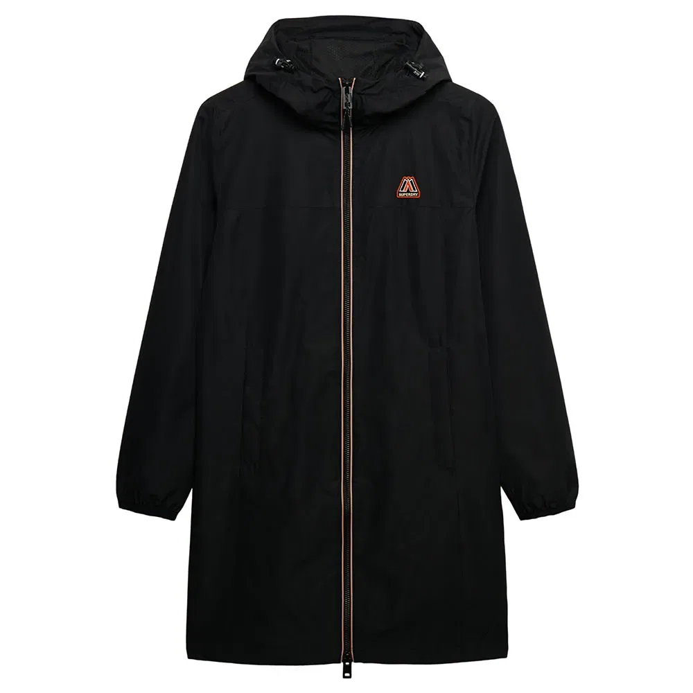 Ветровка Superdry Longline Tri Windbreaker, черный — фото 3