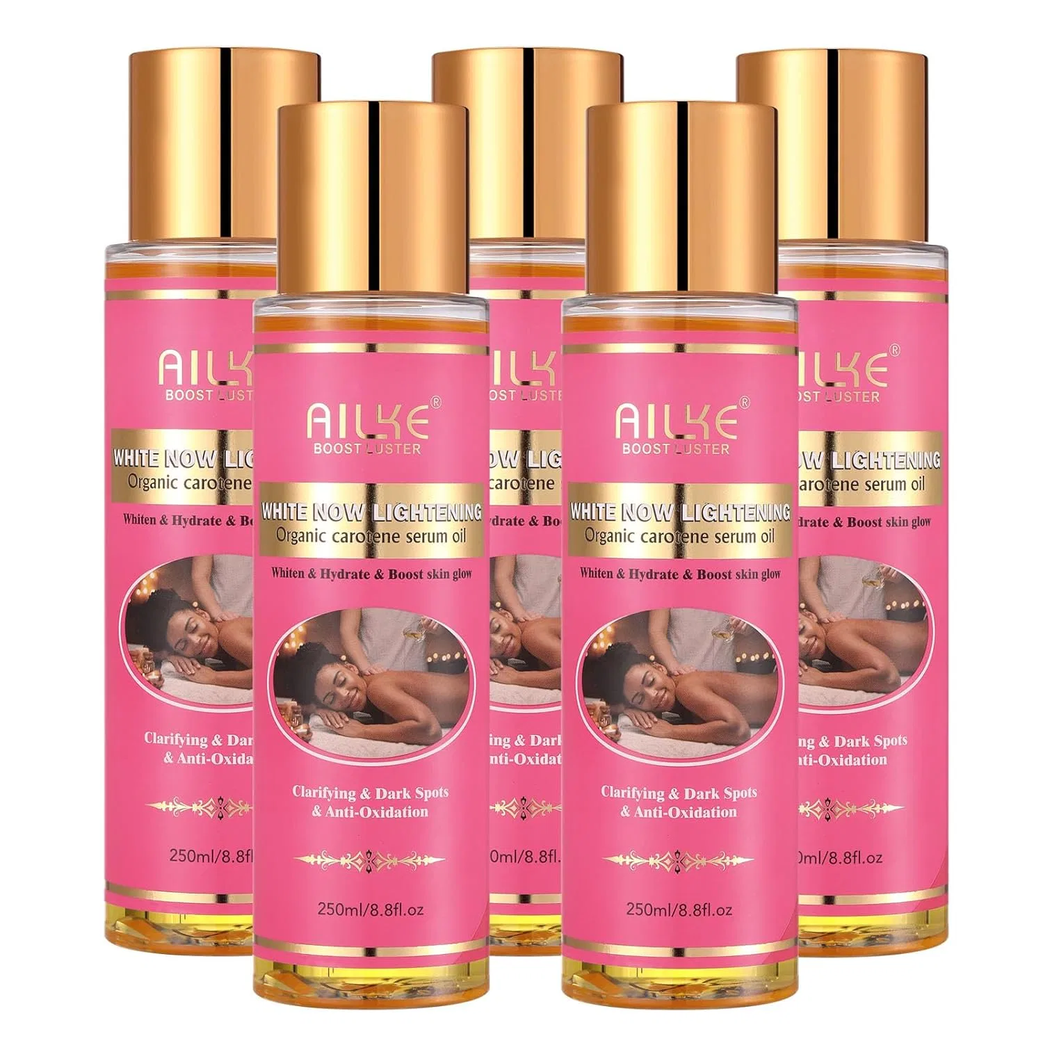 Масло-сыворотка с каротином и розой AILKE BOOST LUSTER, набор 5 шт., 250мл, 5 Items