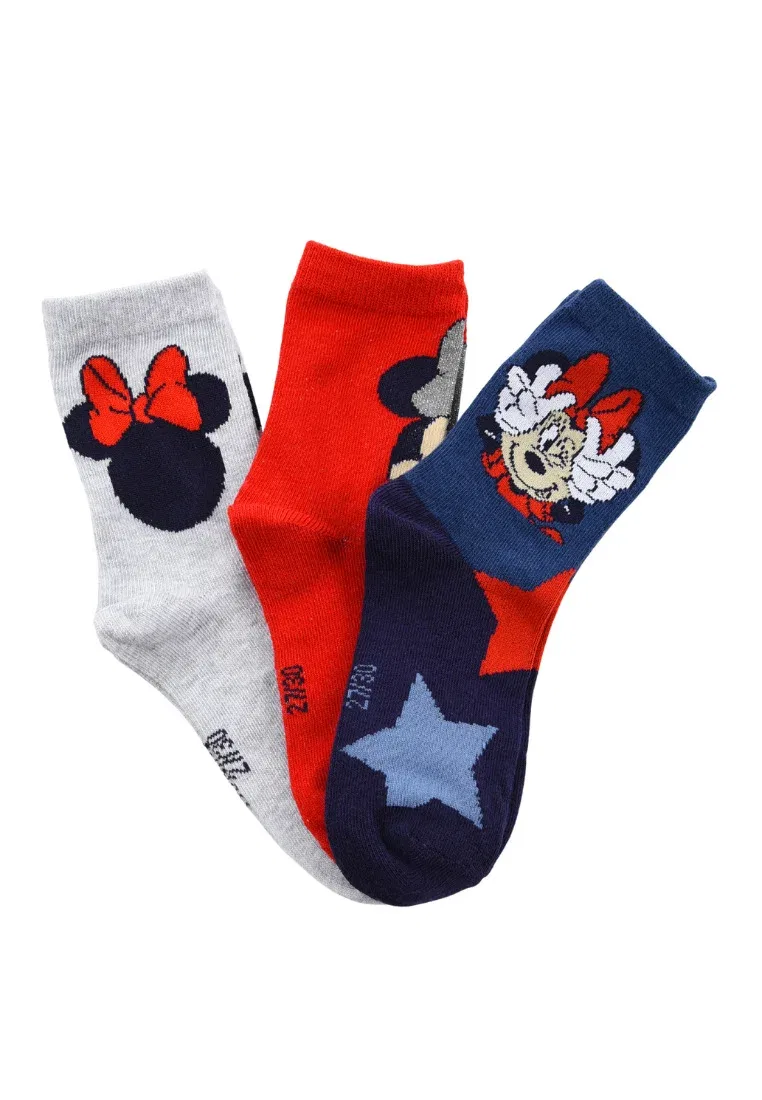 Набор Minnie Mouse kinder mädchen 6er - носки-кроссовки Mickey & Minnie, Mehrfarbig — фото 3