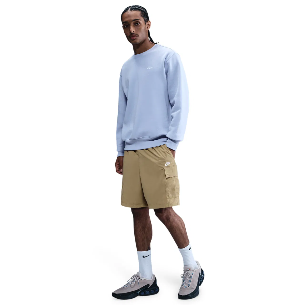 Шорты мужские Utility Nike Club, цвет Parachute Beige/White — фото 3