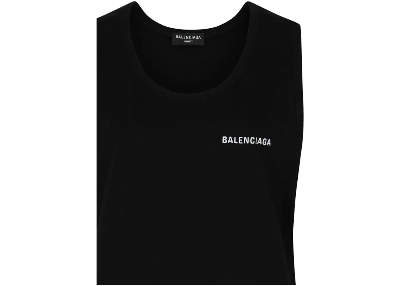Женский топ без рукавов Tank Top Balenciaga, Black White — фото 3