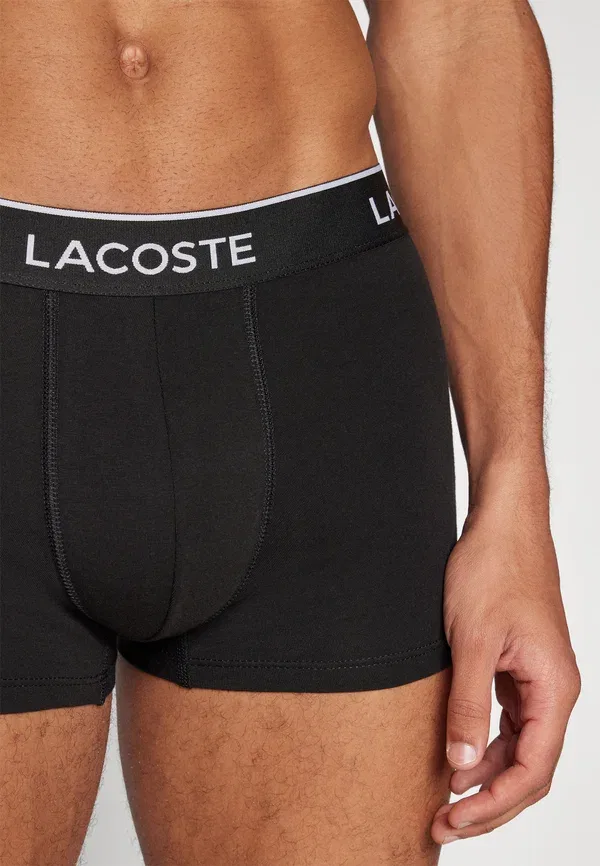 Комплект трусов Lacoste 3 шт, однотонные, черный — фото 4