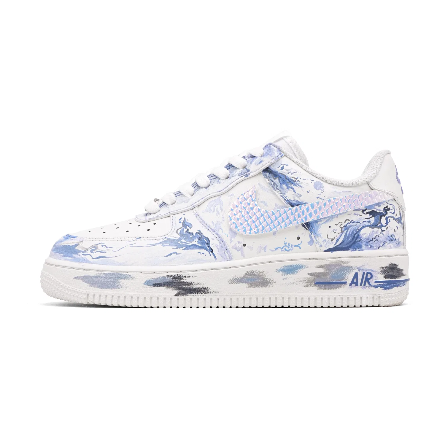 Детские кроссовки для скейтбординга Nike Air Force 1, Blue/White