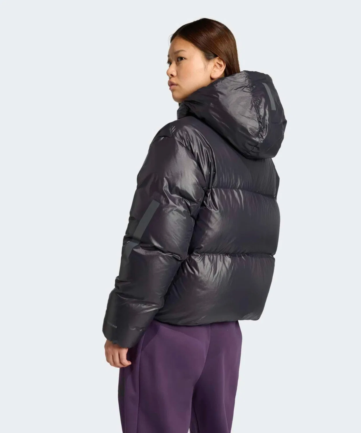 Женская куртка-пуховик с капюшоном Climawarm Adidas Z.N.E., Black — фото 2