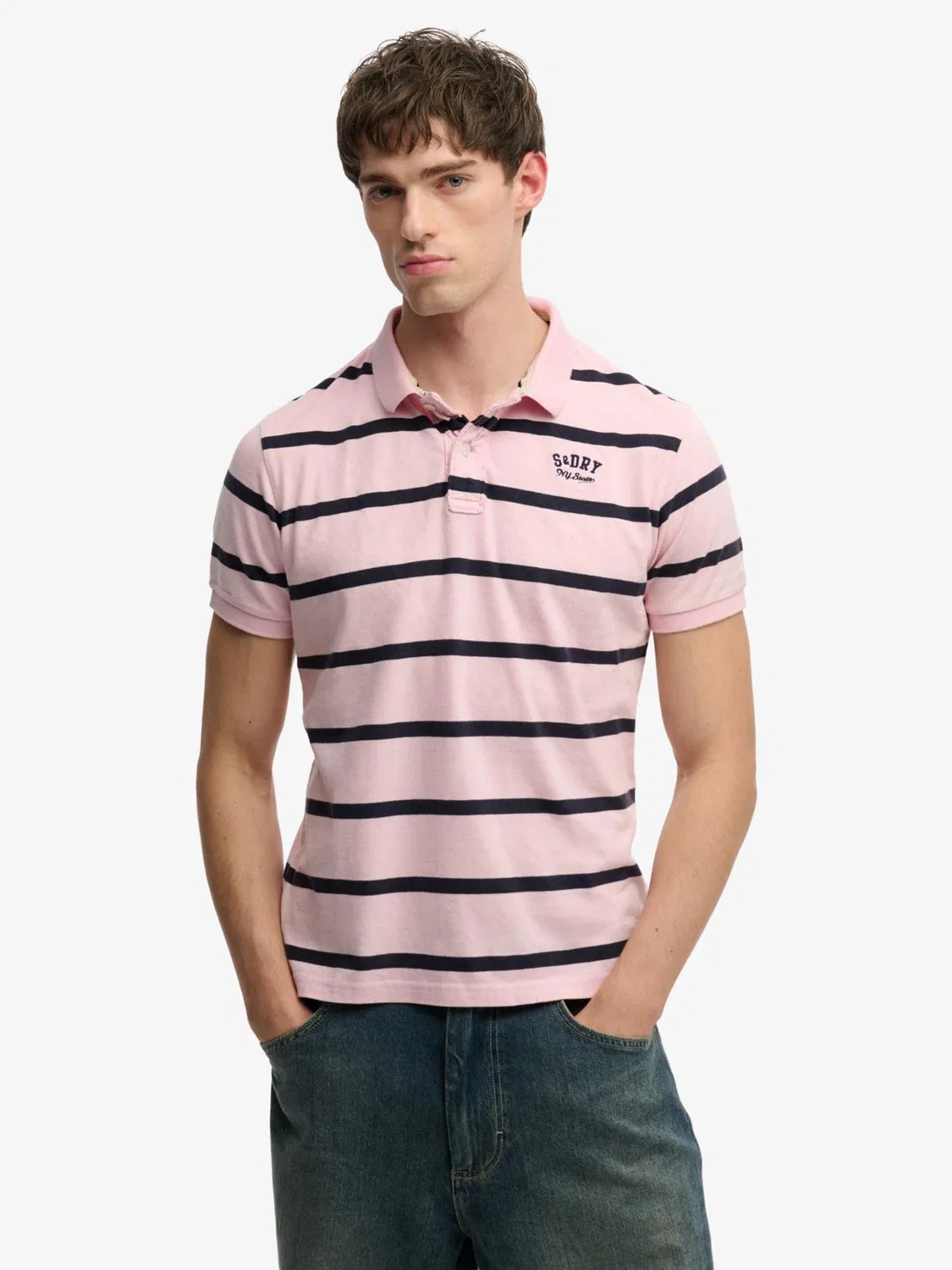 Поло Superdry Pink, розовый — фото 2