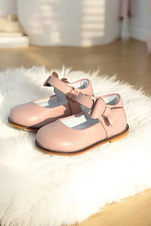Детские туфли для девочек ортопедические Cevoclub Kids, Powder — фото 4