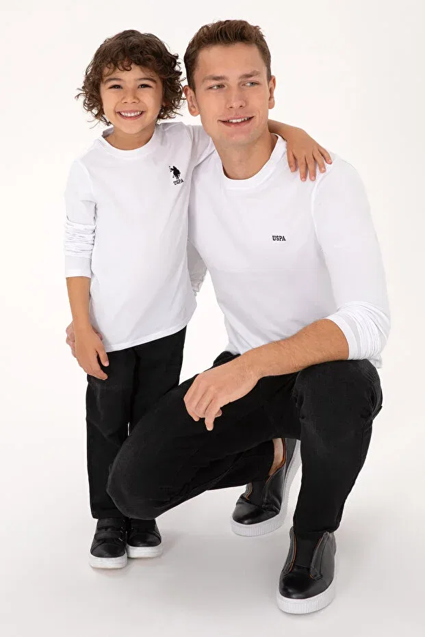 Детские свитшот для мальчиков базовый U.S. Polo Assn., White — фото 3