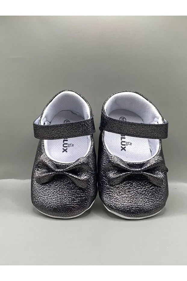 Детские балетки для девочек с блестками Bebluxbaby, Smoke Grey — фото 2