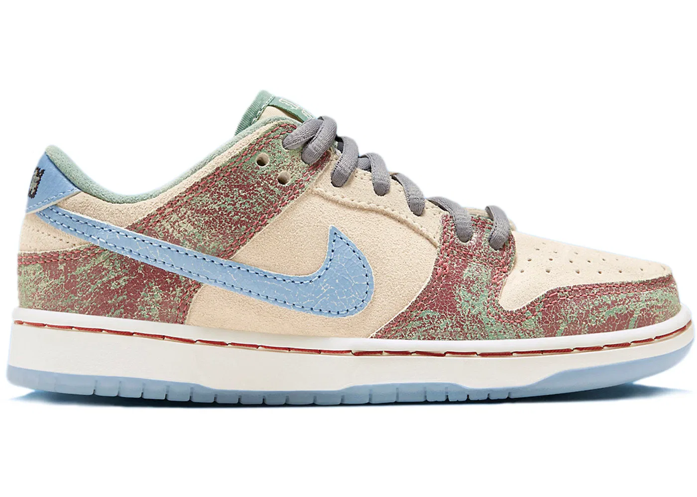 Детские кроссовки Nike SB Dunk Low Crenshaw Skate Club (PS), Sail/Light Blue/Cedar