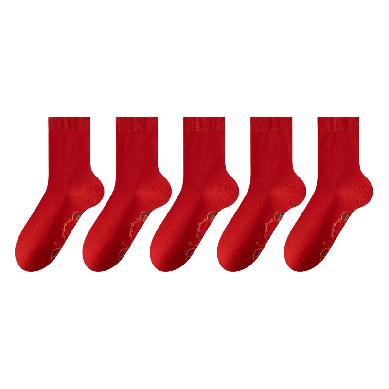 Детские носки с принтом 5 Red MIIOW