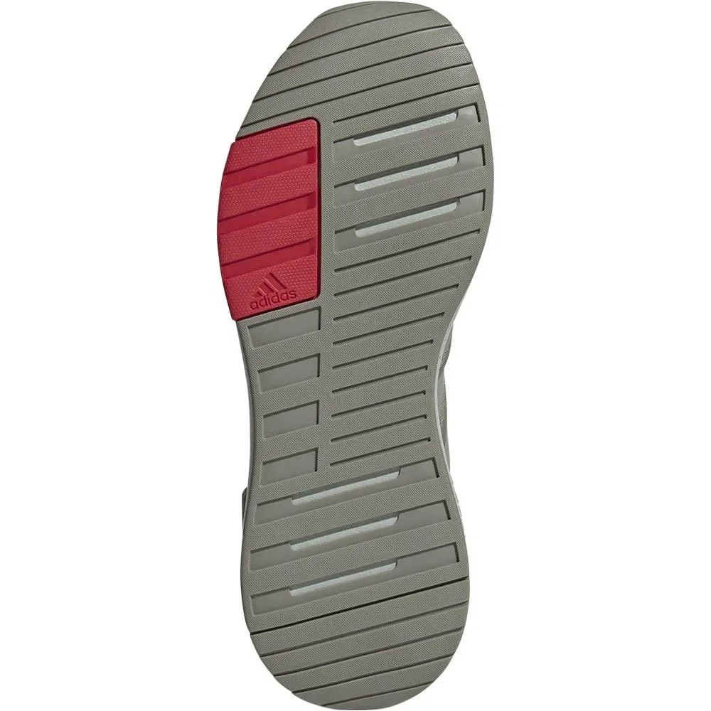 Детские кроссовки на липучках Racer Tr23 Adidas, Silver Pebble Core Black — фото 2