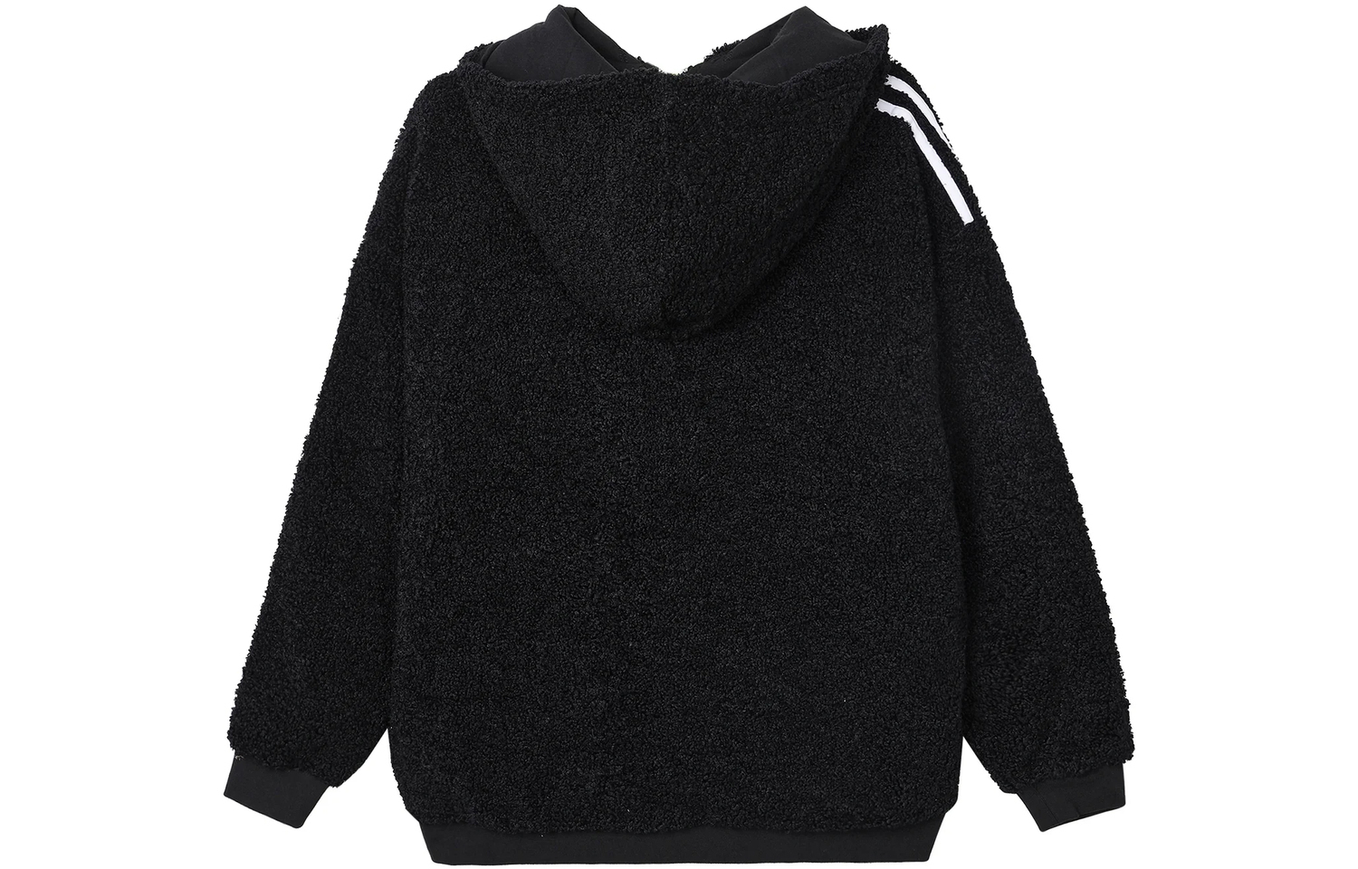 Куртка меховая Adidas Originals Sherpa Zipped, черный — фото 3