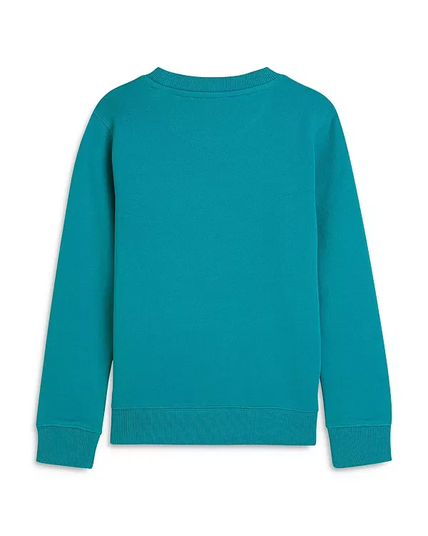 Детский свитшот для мальчиков с логотипом Scotch & Soda, Tahitian Teal — фото 2