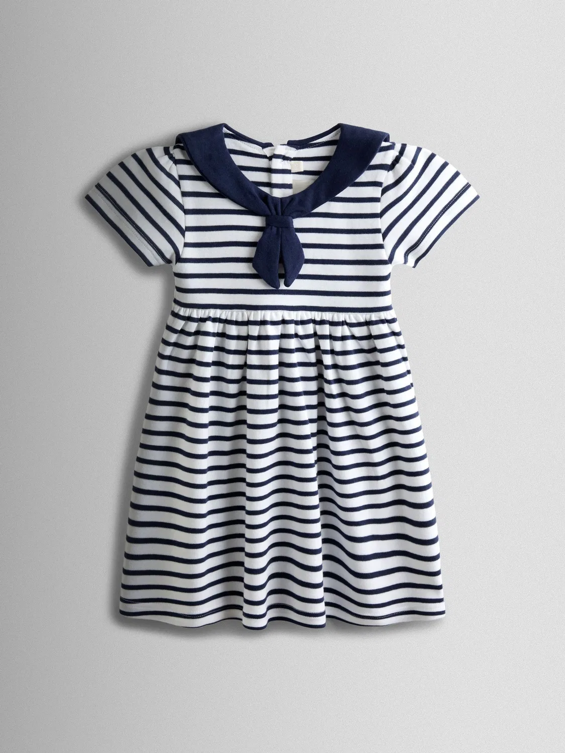 Платье sailor с полосками, JoJo Maman Bébé, темно-синий