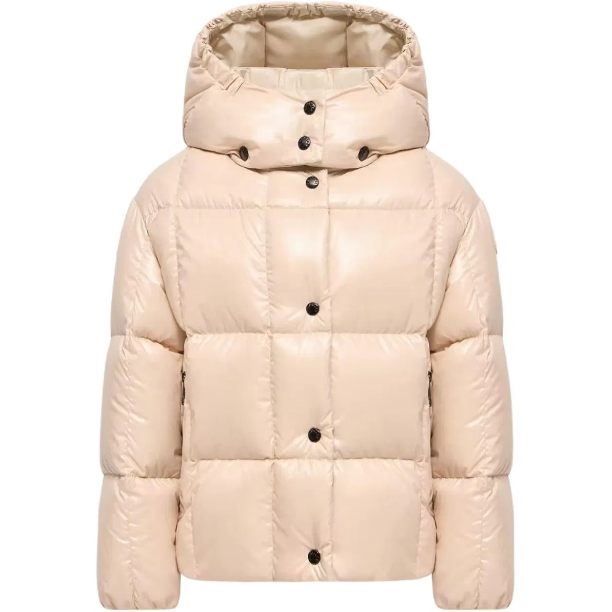 Детский пуховик с капюшоном и отстегивающимся капюшоном Moncler
