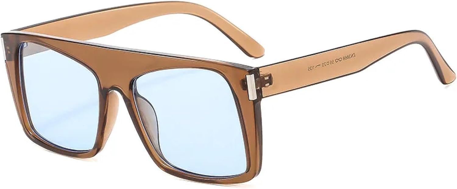 

Винтажные солнцезащитные очки, модные мужские солнцезащитные очки для активного отдыха, женские солнцезащитные очки с защитой от УФ-излучения UV400, очки для вождения HUABDVCT, Tea Blue