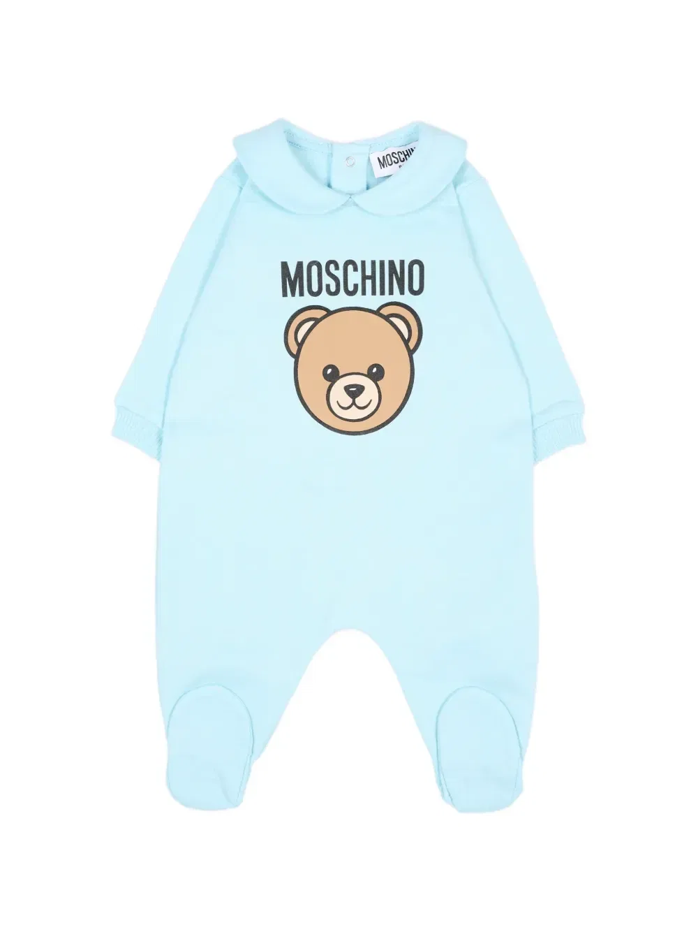 Комплект боди Teddy Bear из трех предметов Moschino Kids, синий — фото 2