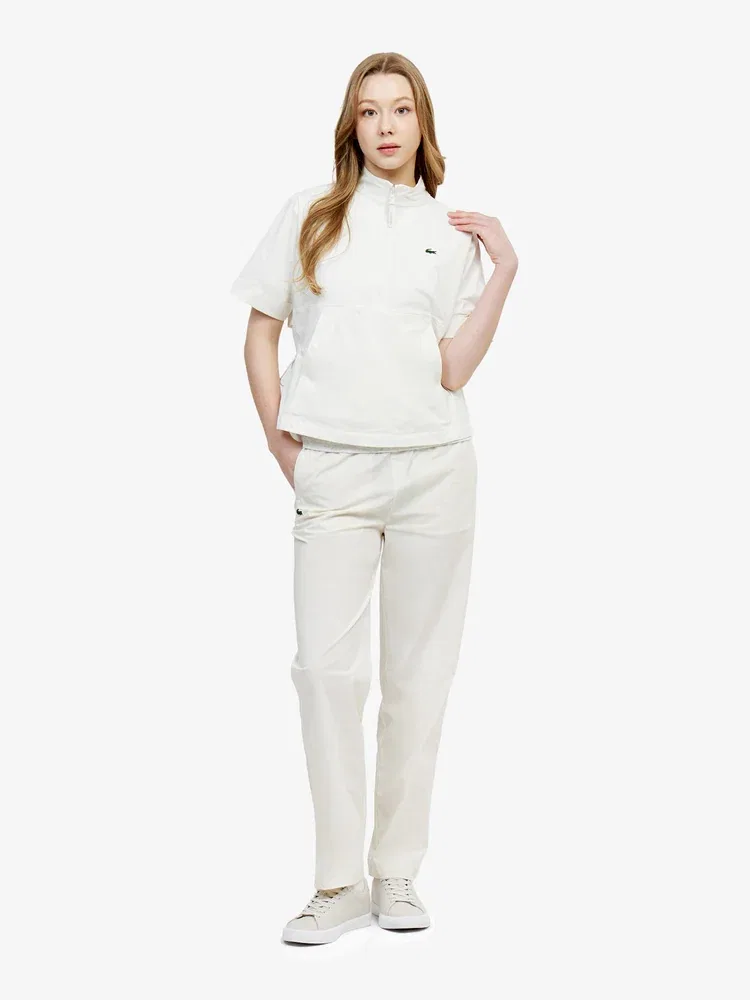 Брюки LACOSTE Ivory, широкие, из стретч-ткани — фото 4