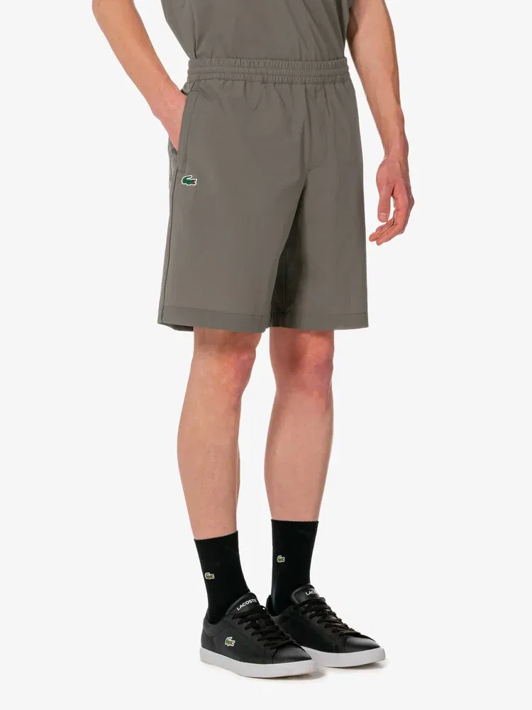 Шорты теннисные Woven Set Up LACOSTE, Khaki — фото 2