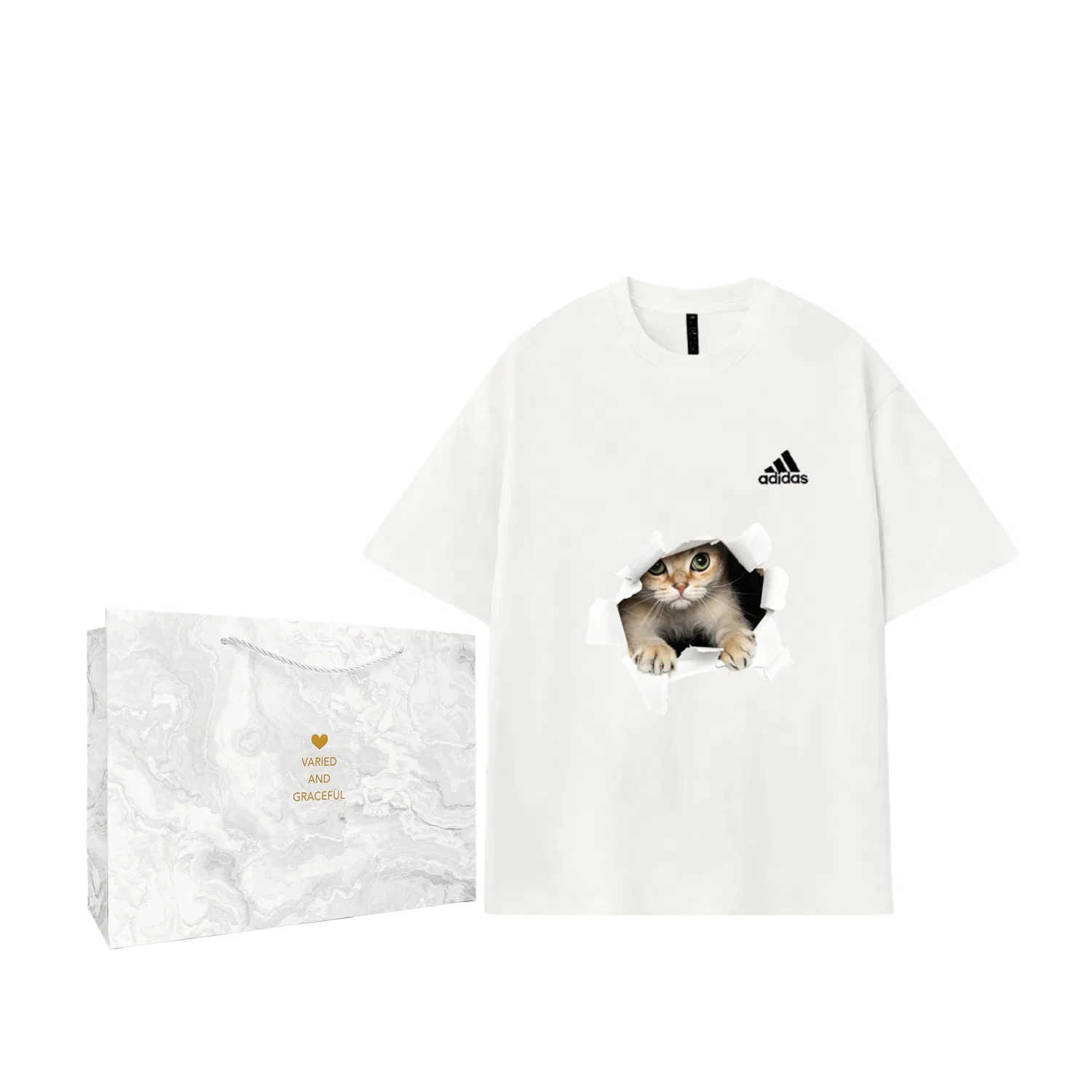 Футболка с принтом Adidas MUST HAVES, Shopping Bag