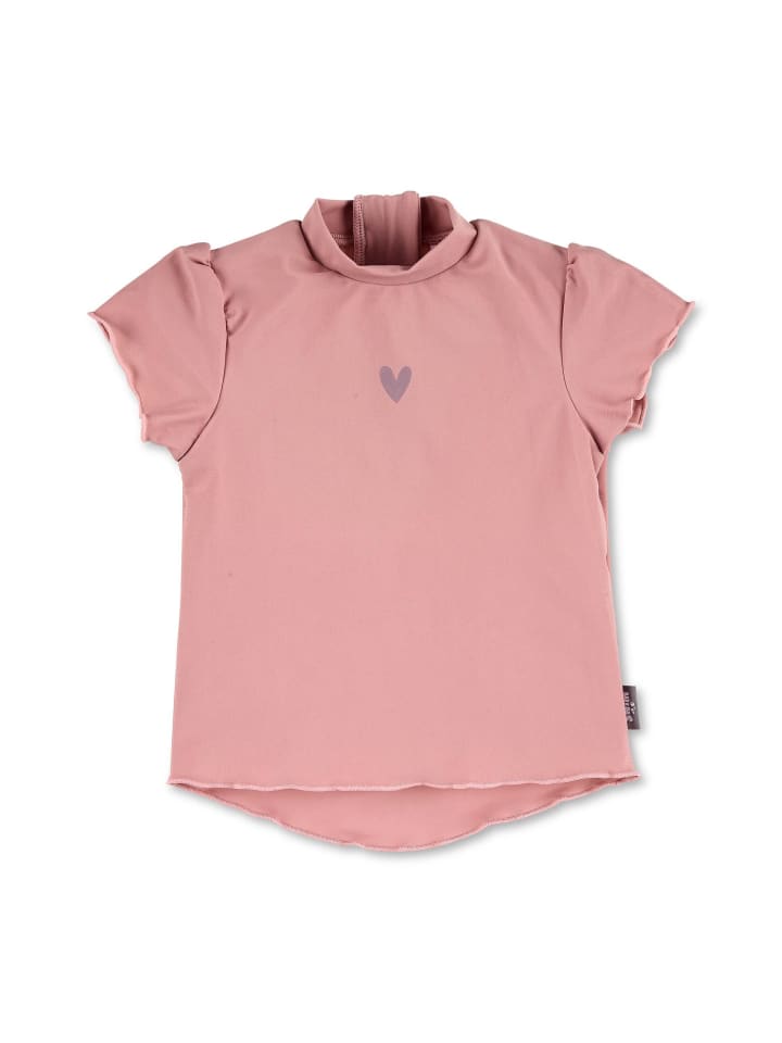 

Рубашка для плавания с короткими рукавами и сердечком светло-розового цвета Sterntaler